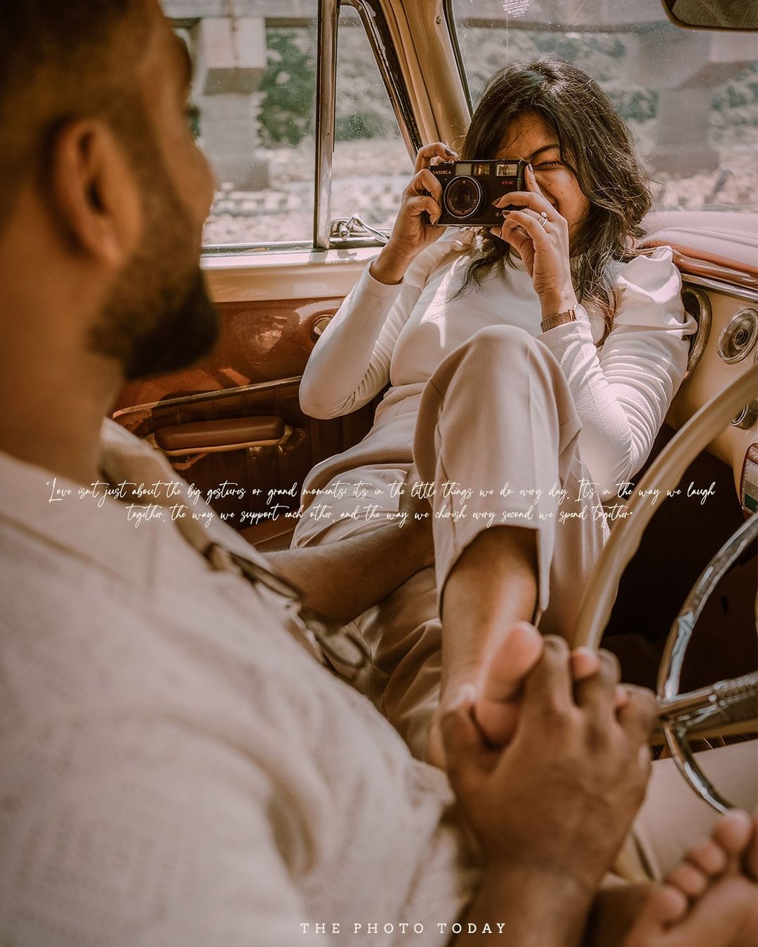 Love on Wheels: A Heartwarming Post-Wedding Photoshoot 🤎