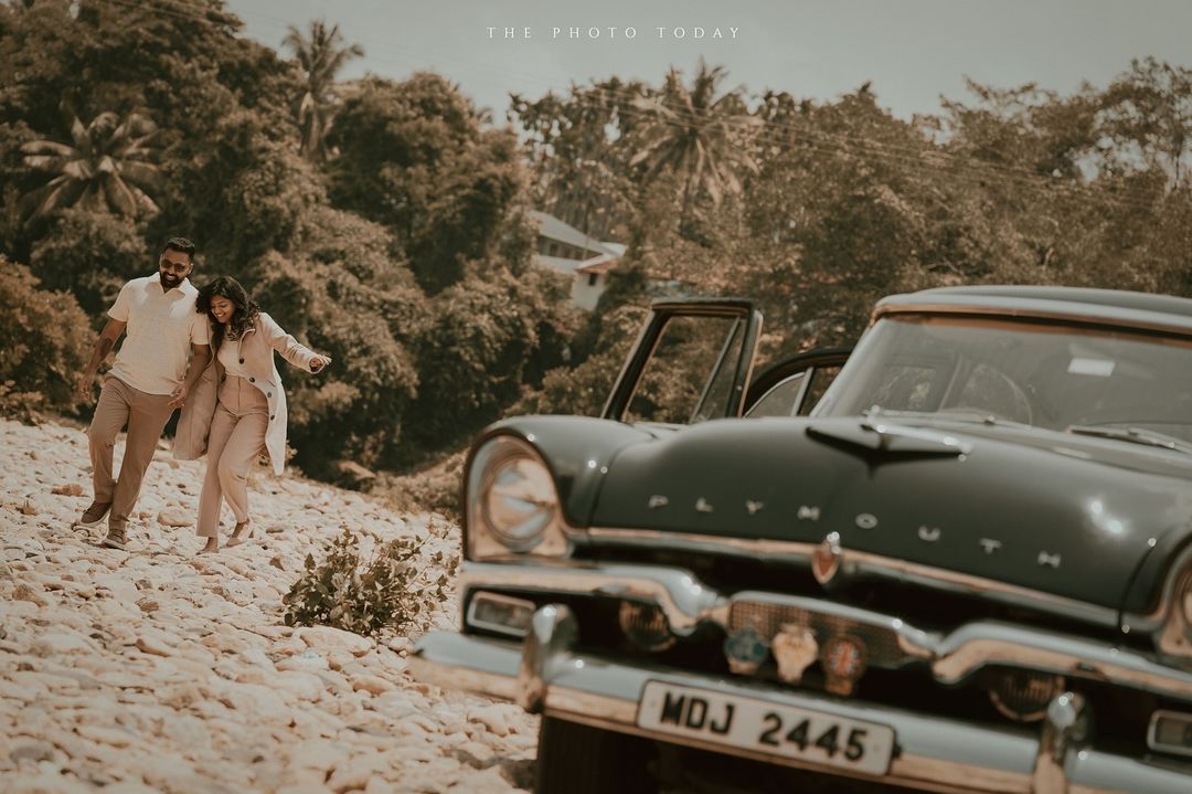 Rustic Romance: Varsha and Ashwanth's Vintage-Inspired Post-Wedding Photoshoot