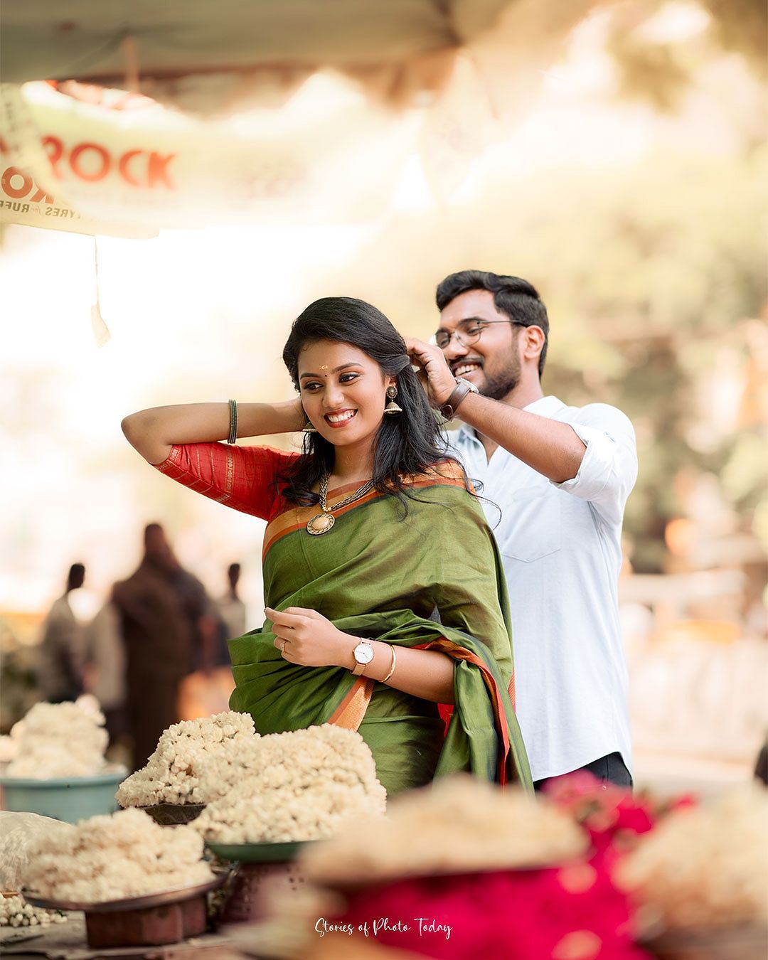 Blossoming Love: Capturing Romantic Moments at Coimbatore's Flower Markets 