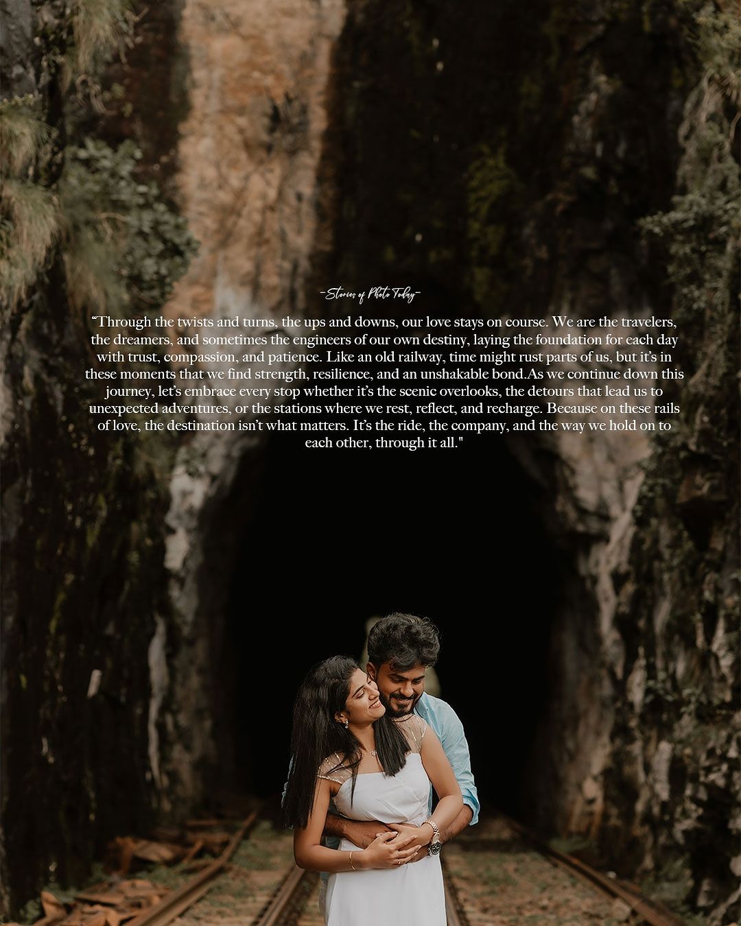 Romantic Pre-Wedding Photoshoot at Lovedale Hill Station, Ooty Capturing Love on the Rails