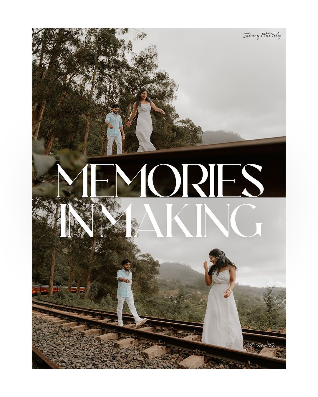 Romantic Pre-Wedding Photoshoot at Lovedale Hill Station, Ooty Capturing Love on the Rails