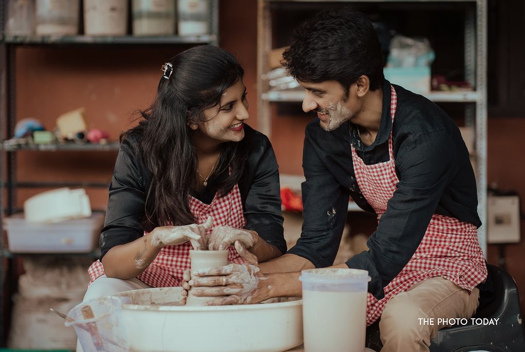 Capturing Love in Clay: Unique Couple Photoshoot in Kochi by Phototoday Photography