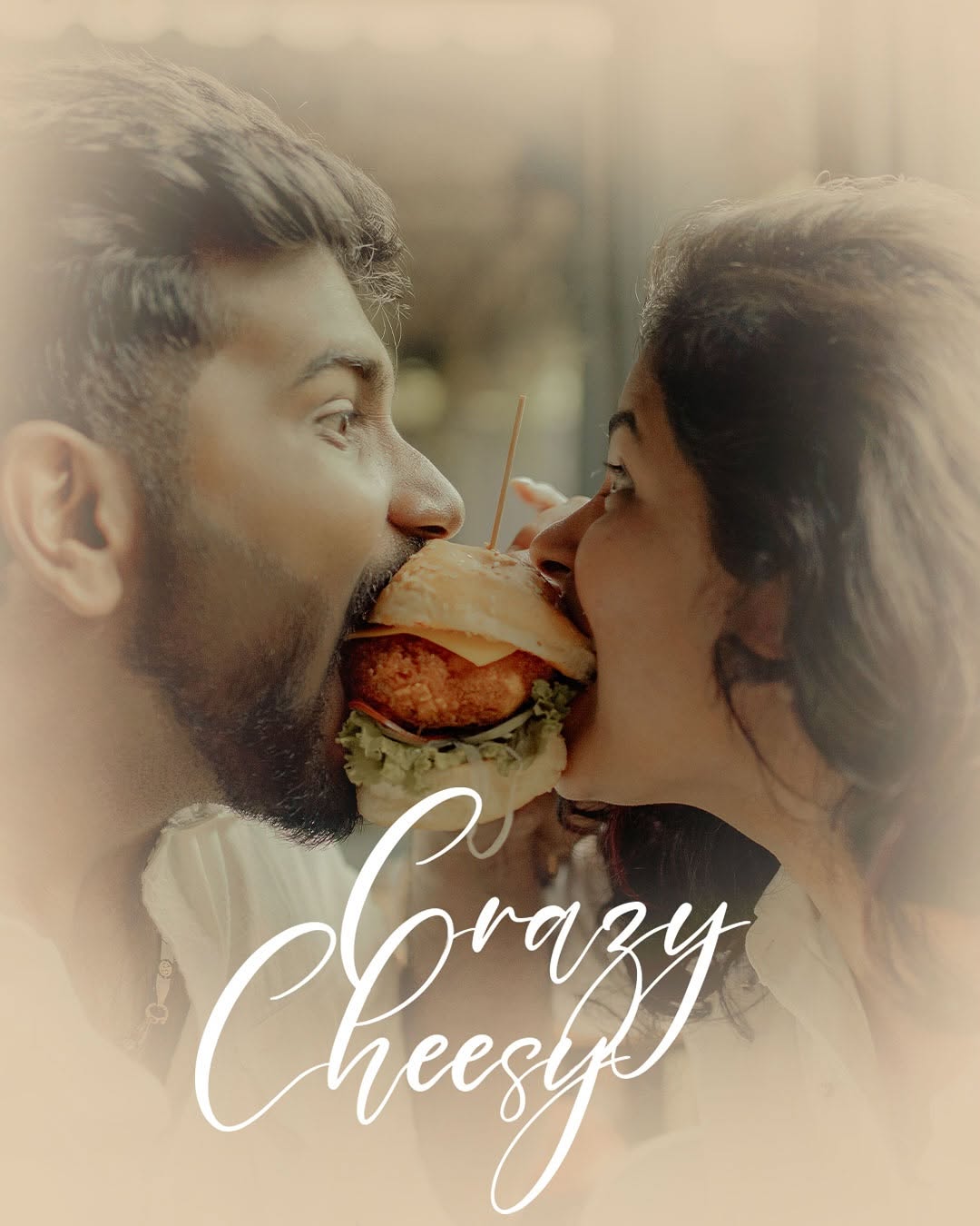 Crazy Cheesy Love: A Delectable Outdoor Couple Photoshoot in Coimbatore