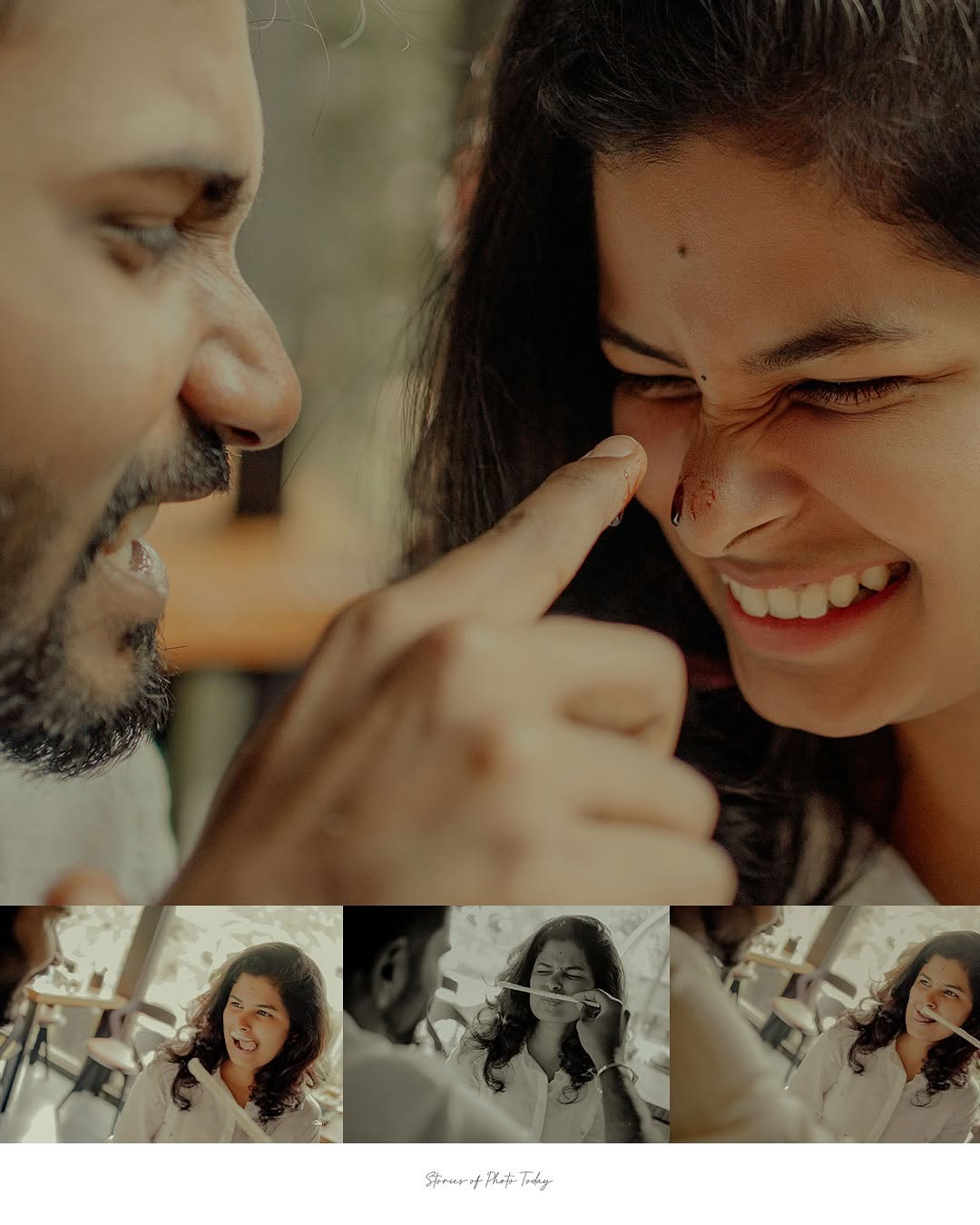 Crazy Cheesy Love: A Delectable Outdoor Couple Photoshoot in Coimbatore