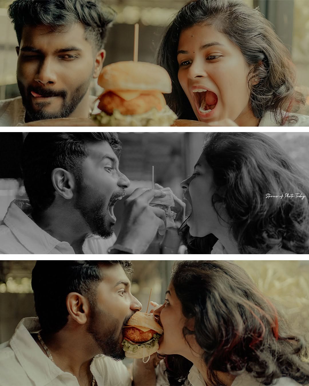 Crazy Cheesy Love: A Delectable Outdoor Couple Photoshoot in Coimbatore